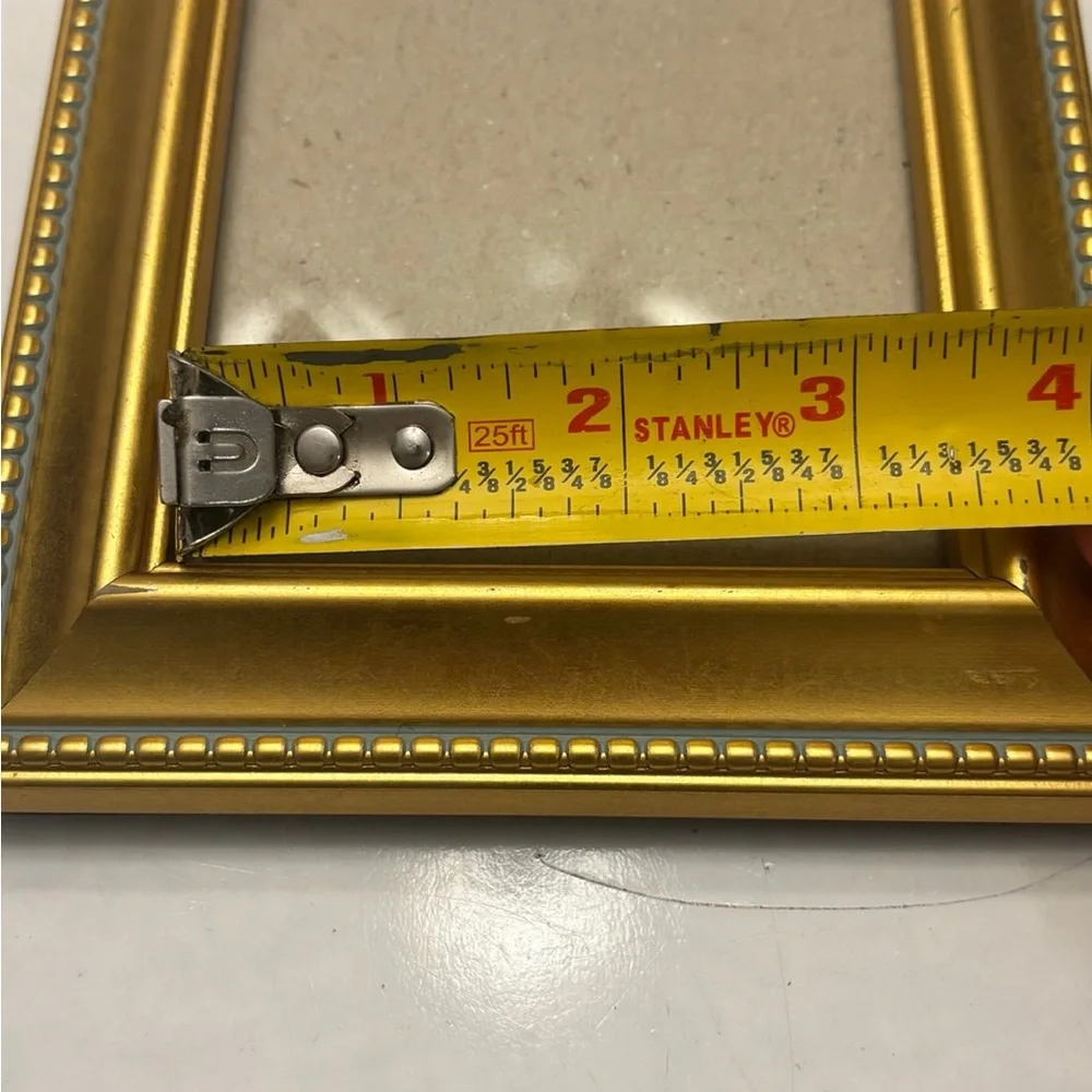 Gold color picture frame